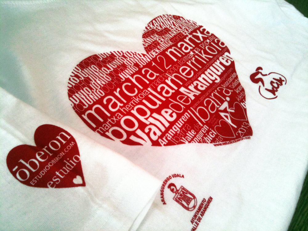 Diseño de #camiseta para Marcha Popular en #Bici #Mutilva #Pamplona